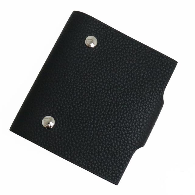 （新品・未使用品）エルメス HERMES ユリス ミニ アジェンダ ノート 手帳カバー トゴ レザー ノワール ブラック 黒 シルバー金具 Y刻印 箱付