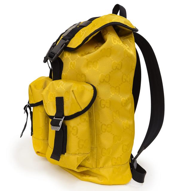 （新品・未使用品）グッチ GUCCI Off The Grid オフザグリッド リュック・デイパック バックパック GGナイロン レザー イエロー ブラック 黄 黒 シルバー金具 626160_4