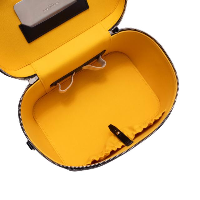 （新品・未使用品）ゴヤール GOYARD ミューズ ヴァニティケース バニティ ショルダーバッグ 斜め掛け ゴヤールディンキャンバス セルヴォンカーフスキン レザー ブラック 黒 シルバー金具 MUSEVAPMLTY01CL01P