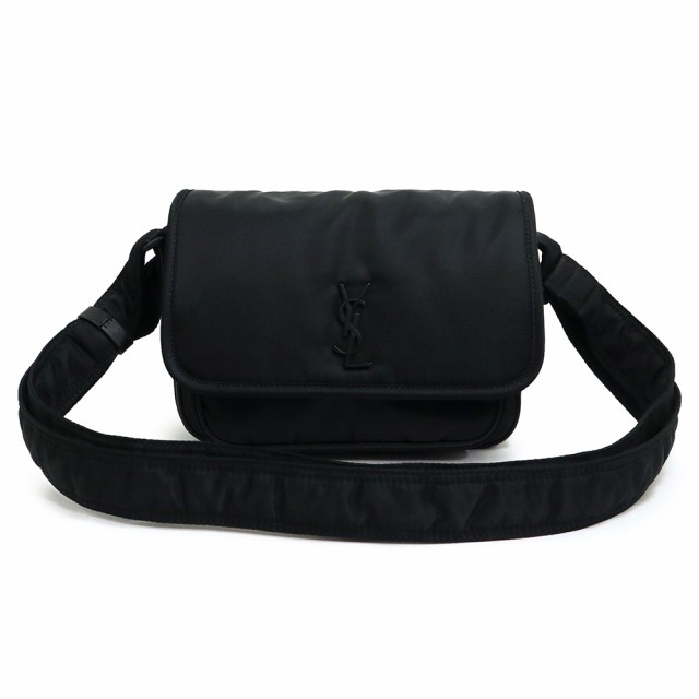 （未使用　展示品）サンローラン SAINT LAURENT ニキ スモール メッセンジャー ECONYL クロスボディ ショルダーバッグ 斜め掛け エコナイロン ブラック 黒 ダークシルバー金具 776611の通販は 248,600円