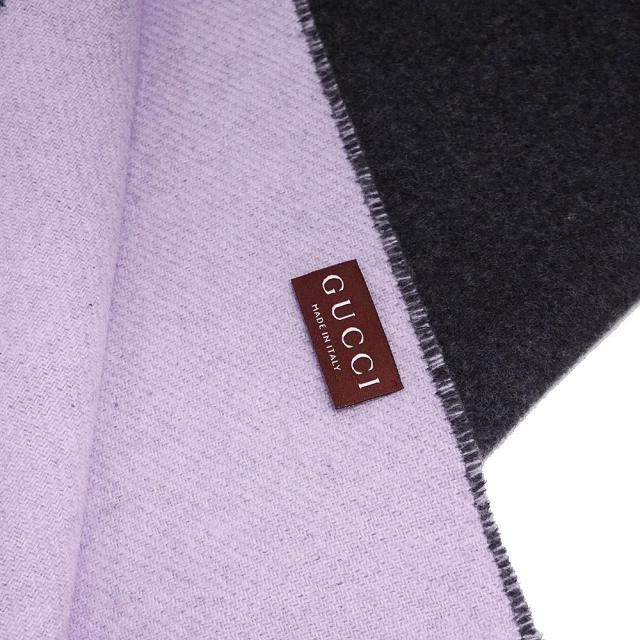 新品・未使用品）グッチ GUCCI スクリプト スカーフ マフラー ウール