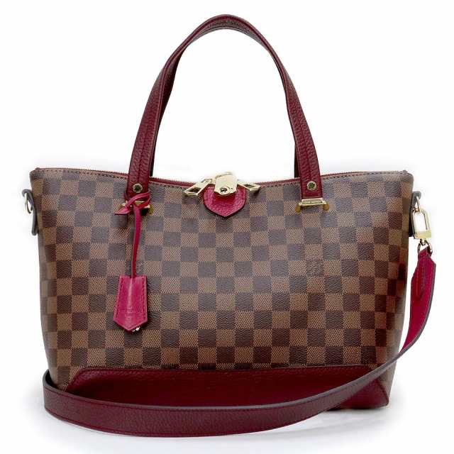 （未使用　展示品）ルイ ヴィトン LOUIS VUITTON ハイドパーク 2WAY ショルダー ハンドバッグ 斜め掛け ダミエ ブラウン フューシャ ピンク 茶 ゴールド金具 N41015の通販は