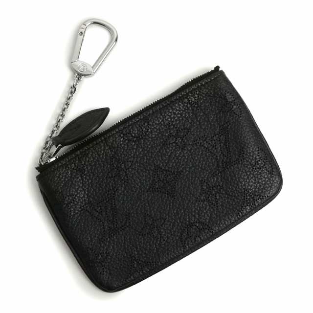 (中古)ルイ ヴィトン LOUIS VUITTON ポシェット クレ フック付 キーケース コインケース 小銭入れ 財布 モノグラムマヒナ レザー ノワール ブラック 黒 シルバー金具 M69532の通販は