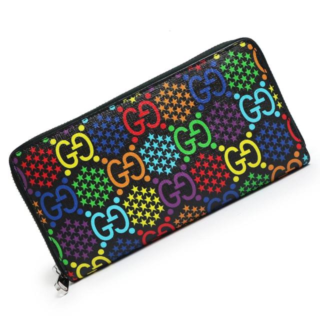 グッチ GG サイケデリック フルファスナー長財布 601079 PVC グッチ GG サイケデリック フルファスナー長財布 601079 PVC