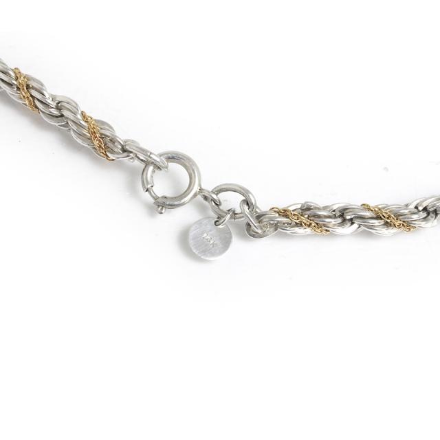 美品）ティファニー TIFFANY&Co. ツイスト チェーン ロング ネックレス 