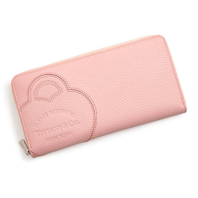 （新品・未使用品）ティファニー TIFFANY&Co. リターン トゥ ティファニー 日本限定 ラージ ジップ ウォレット ラウンドファスナー 長財布 トリヨンレザー ブラッシュピンク シルバー金具 72458575 箱付の通販は
