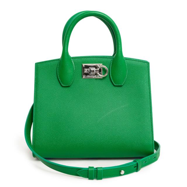 【未使用級】サルヴァトーレフェラガモ Studio Box bag ガンチーニ FERRAGAMO - フェラガモ FERRAGAMO トートバッグ STUDIO BOX
