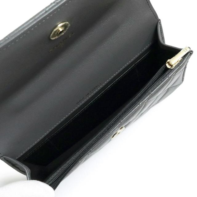 （新品・未使用品）シャネル CHANEL マトラッセ カメリア トップハンドル チェーンウォレット 長財布 斜め掛け ショルダーバッグ ラムスキン レザー グレー ゴールド金具 箱付の通販は