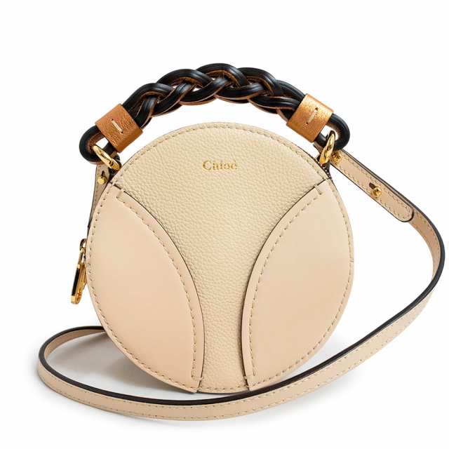 (新品・未使用品)クロエ Chloe ミニ ダリア ラウンド 2way ショルダー ハンドバッグ 斜め掛け 日本限定 スムースカーフレザー ゴートスキン ベージュ ゴールド金具 CHC21SP200の通販は