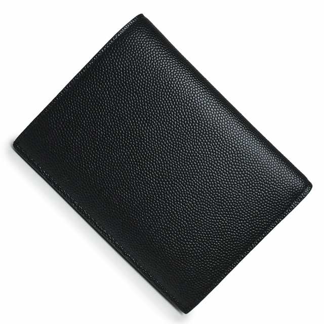 （新品・未使用品）サンローランパリ SAINT LAURENT PARIS クレジットカードウォレット コンパクト 二つ折り財布 札入れ カーフスキン レザー ブラック 黒 361346 箱付の通販は