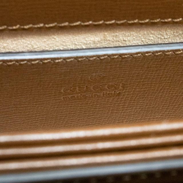 （未使用　展示品）グッチ GUCCI ホースビット 1955 ラウンド ベルトバッグ ウエストポーチ GGスプリームキャンバス レザー ブラウン ベージュ 茶 ゴールド金具 760198_9