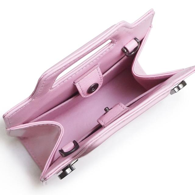 （未使用　展示品）サルヴァトーレフェラガモ Salvatore Ferragamo ガンチーニ ワンダ 2WAY マイクロ チェーン ショルダー ハンドバッグ カーフスキン レザー ピンク ガンメタル金具 213984 箱付_2