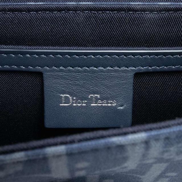 クリスチャンディオール DIOR TEARS ディオール ティアーズ サドル フラップ付き メッセンジャー ミニ ショルダーバッグ 斜め掛け コットンデニム ネイビー 紺 アンティークシルバー金具 2ADCA435DDO Christian Dior（未使用　展示品） 新作♪】DIOR Saddle フラップ付きメッセンジャーバッグ ミニ (Dior
