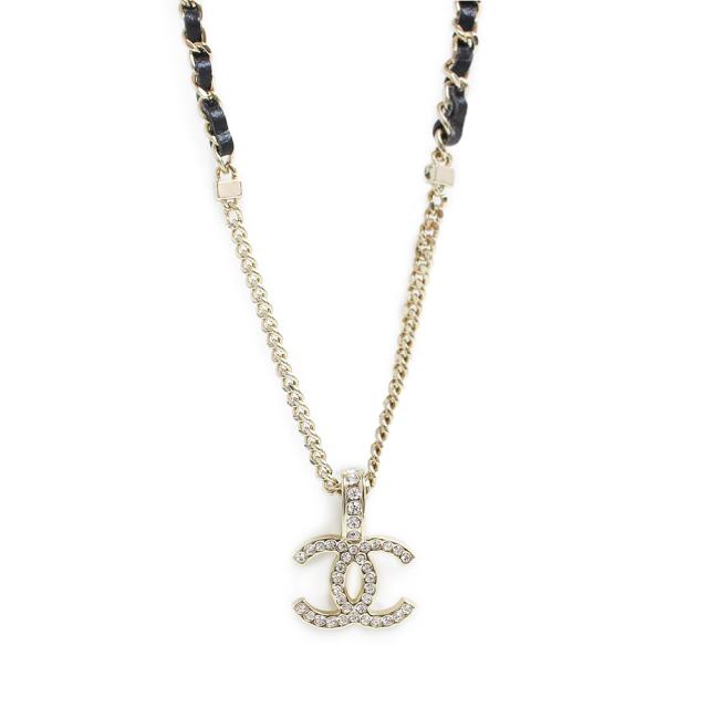 未使用保管品）シャネル CHANEL ココマーク ラインストーン チェーン