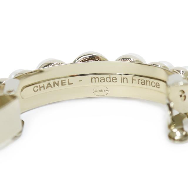 （新品・未使用品）シャネル CHANEL ココマーク パール ラインストーン バレッタ ヘアアクセサリー 髪留め ゴールド AB8465 箱付_5