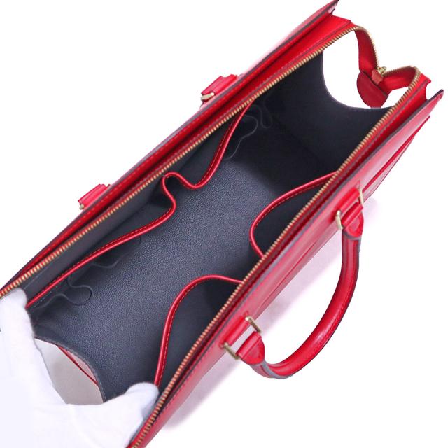 （美品）ルイ ヴィトン LOUIS VUITTON リヴィエラ ハンドバッグ エピレザー ルージュ レッド 赤 ゴールド金具 M48187_1