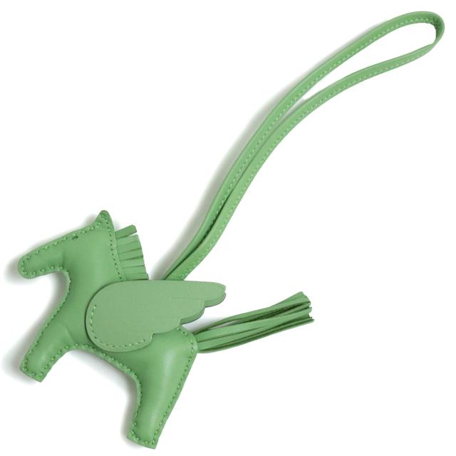 （新品・未使用品）エルメス HERMES ロデオ ペガサス PM バッグチャーム アニューミロ ラムスキン ヴォースイフト レザー Vert criquet ヴェールクリケット 緑 B刻印 箱付