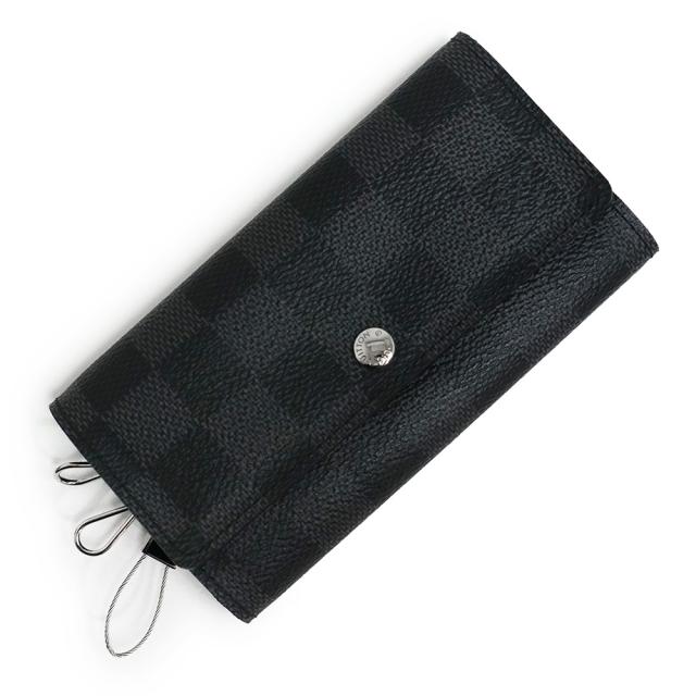 （未使用　展示品）ルイ ヴィトン LOUIS VUITTON ポルト クレ ヴォワテュール キーケース ダミエグラフィット ブラック 黒 シルバー金具 N63139 箱付