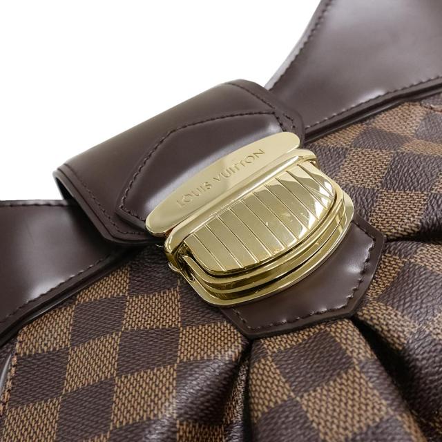 （中古）ルイ ヴィトン LOUIS VUITTON システィナ MM トートバッグ ダミエ エベヌ ブラウン 茶 ゴールド金具 N41541_10