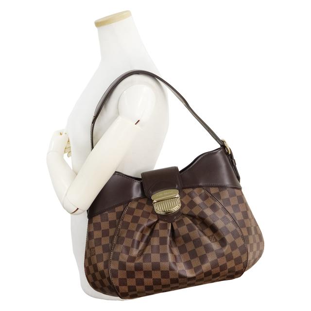 （中古）ルイ ヴィトン LOUIS VUITTON システィナ MM トートバッグ ダミエ エベヌ ブラウン 茶 ゴールド金具 N41541_6