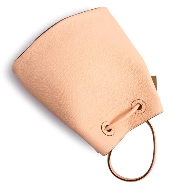 （未使用　展示品）バーバリー BURBERRY スモール TB バケット ドローストリング 2WAY ショルダー ハンドバッグ 斜め掛け グレインレザー ピーチピンク ゴールド金具 8056134_5