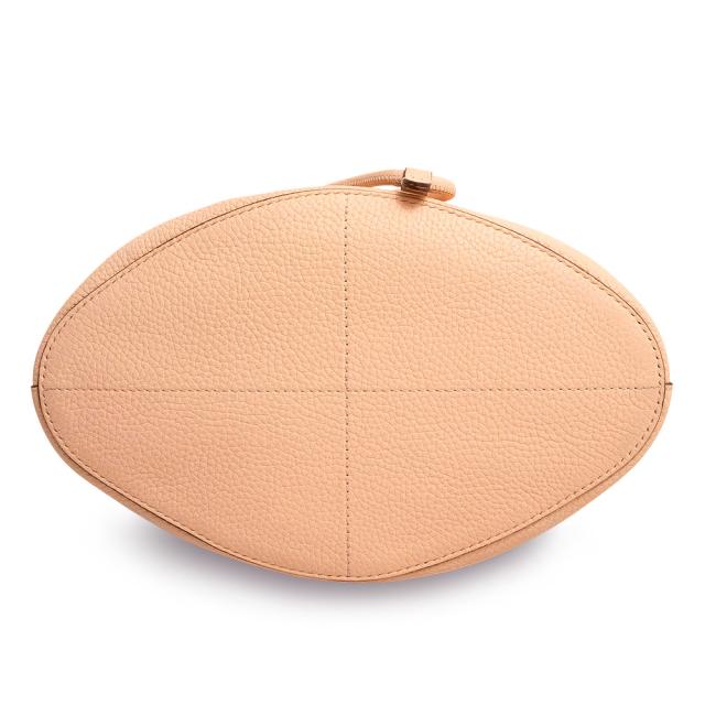（未使用　展示品）バーバリー BURBERRY スモール TB バケット ドローストリング 2WAY ショルダー ハンドバッグ 斜め掛け グレインレザー ピーチピンク ゴールド金具 8056134_6
