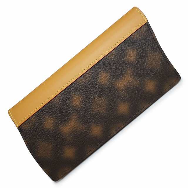 （新品・未使用品）ルイ ヴィトン LOUIS VUITTON ポルトフォイユ ブラザ ディス イズ ノット 二つ折り長財布 モノグラム ブラウン 茶 ゴールド金具 M81596 箱付