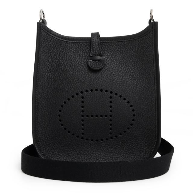 （新品・未使用品）エルメス HERMES エヴリン エブリン TPM アマゾン 16 ショルダーバッグ 斜め掛け トリヨンクレマンス レザー Noir ノワール ブラック 黒 シルバー金具 W刻印 箱付