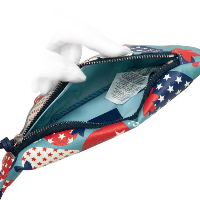 （新品・未使用品）グッチ GUCCI チルドレンズ ベルトバッグ ストロベリー イチゴ スター 星 ウエストバッグ スプリーム キャンバス ライトブルー レッド ブルー 青 赤 シルバー金具 502095_1