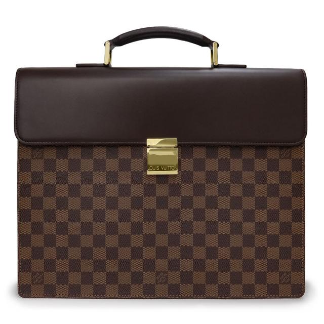 （美品）ルイ ヴィトン LOUIS VUITTON アルトナ PM ブリーフケース  ハンドバッグ 書籍鞄 ビジネスバッグ ダミエ ブラウン 茶 ゴールド金具 N53315