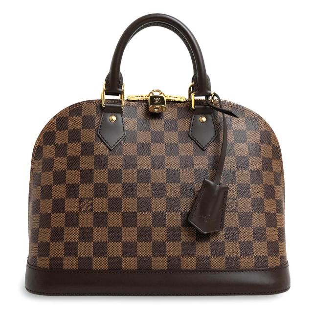 （未使用　展示品）ルイ ヴィトン LOUIS VUITTON アルマ PM ハンドバッグ ダミエ スムースレザー ブラウン 茶 ゴールド金具 N53151