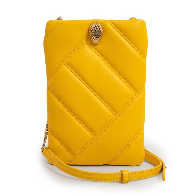 （新品・未使用品）ブルガリ BVLGARI セルペンティ カボション スマホケース ショルダーバッグ 斜め掛け カーフスキン レザー イエロー 黄 ゴールド金具