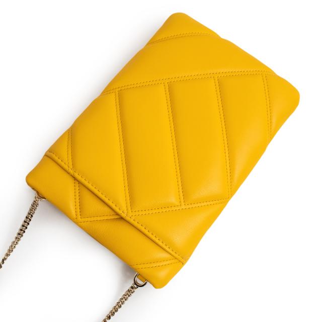 （新品・未使用品）ブルガリ BVLGARI セルペンティ カボション スマホケース ショルダーバッグ 斜め掛け カーフスキン レザー イエロー 黄 ゴールド金具_5