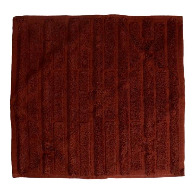 （新品・未使用品）エルメス HERMES カレ タオル 32 ラビリンス ハンカチ コットン100％ BRUN ECORCE ブルンエコルセ ブラウン 茶 箱付