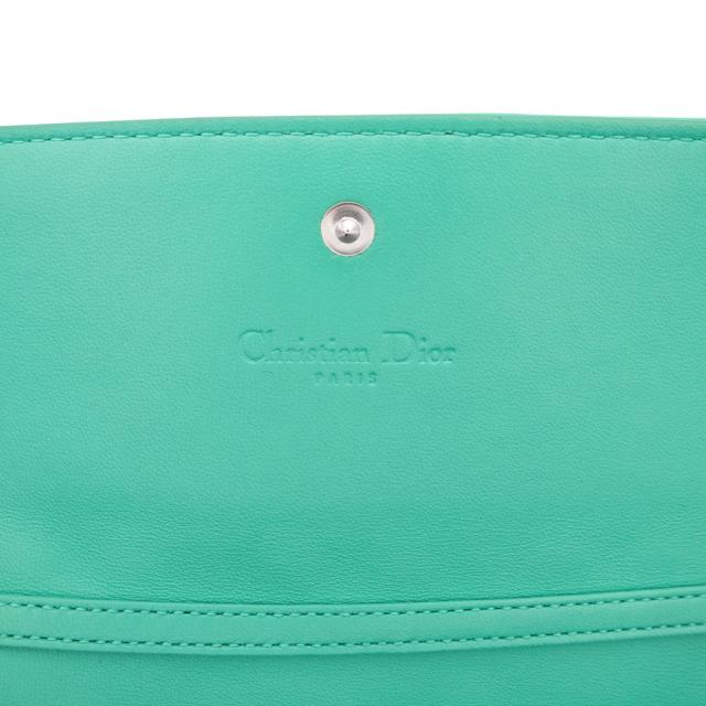 （未使用　展示品）クリスチャンディオール Christian Dior チェーンウォレット 長財布 カナージュ ラムスキン レザー ライトブルー 水色 シルバー金具 CAL43060P 箱付_8