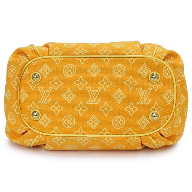 （美品）ルイ ヴィトン LOUIS VUITTON モノグラムビーチ カバ イパネマ GM トートバッグ コットンキャンバス カーフスキン レザー イエロー 黄 ゴールド金具 M95985_6