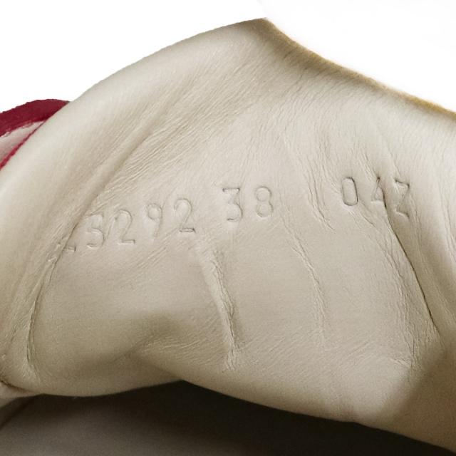 （新品・未使用品）グッチ GUCCI ウェビング デクステリティ ビー 蜂 シューズ 靴 #38 25cm スニーカー スウェード ナイロン ピンク 525292 箱付_8