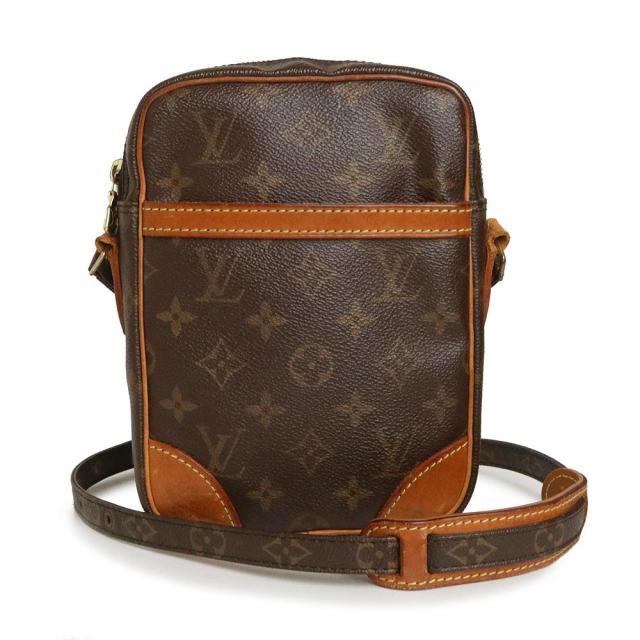 （中古）ルイ ヴィトン LOUIS VUITTON ダヌーブ ショルダーバッグ 斜め掛け モノグラム ブラウン 茶 ゴールド金具 M45266