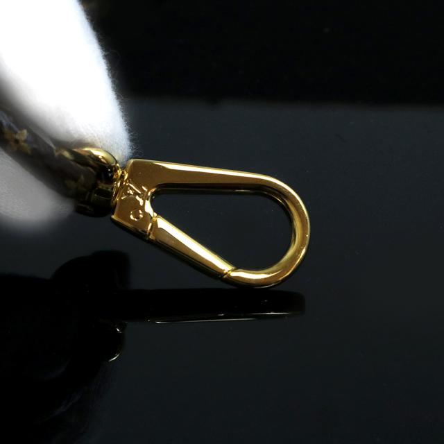 （未使用　展示品）ルイ ヴィトン LOUIS VUITTON フォンホルダー ルイーズ iPhone 携帯 スマホケース ネックストラップ モノグラム シリコン ブロン ブラウン ホワイト 白 茶 ゴールド金具 M68962 箱付