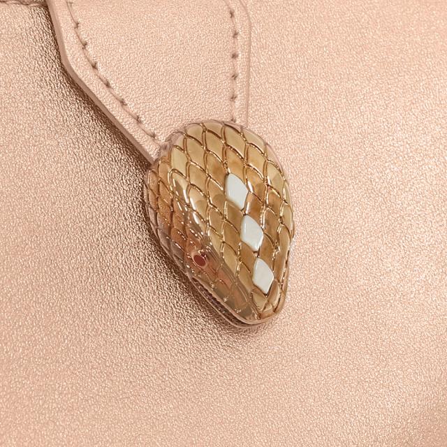 （未使用　展示品）ブルガリ BVLGARI セルペンティ エリプス マイクロ チェーン ショルダーバッグ レザー ローズゴールド ゴールド金具 292290_9