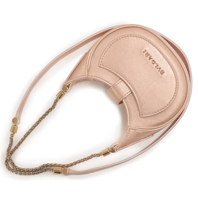 （未使用　展示品）ブルガリ BVLGARI セルペンティ エリプス マイクロ チェーン ショルダーバッグ レザー ローズゴールド ゴールド金具 292290_4