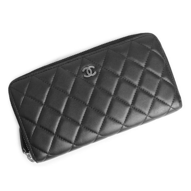中古)シャネル CHANEL クラシック ロング ジップ ウォレット 中古)シャネル CHANEL クラシック ロング ジップ ウォレット