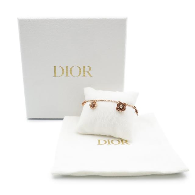 （未使用　展示品）クリスチャンディオール Christian Dior D-MILLEFIORI ミルフィオリ 花 フラワー パール ブレスレット ピンクゴールド B2069WOMRS 箱付_1