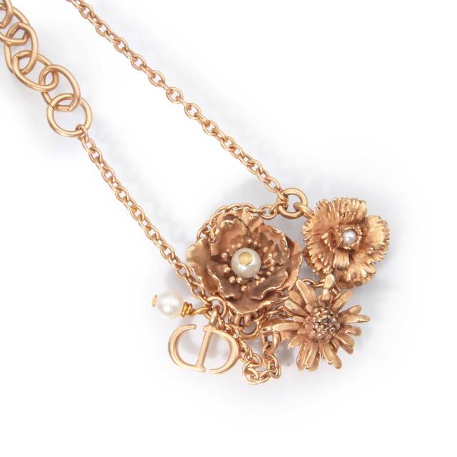 （未使用　展示品）クリスチャンディオール Christian Dior D-MILLEFIORI ミルフィオリ 花 フラワー パール ブレスレット ピンクゴールド B2069WOMRS 箱付_2