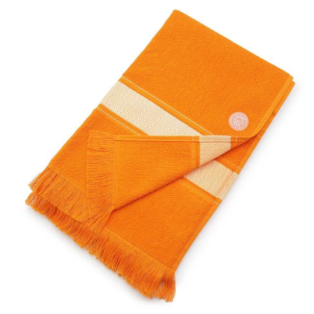 （新品・未使用品）エルメス HERMES セリエ ヨッティング タオル コットン100％ ラテライト オレンジ 箱付_2