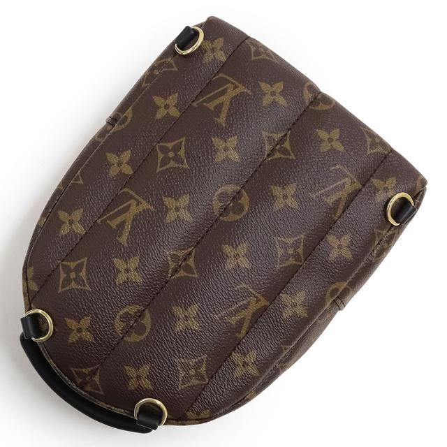 （未使用　展示品）ルイ ヴィトン LOUIS VUITTON パームスプリングス バックパック MINI リュック デイパック モノグラム カウハイドレザー ブラウン ブラック 茶 黒 ゴールド金具 M44873