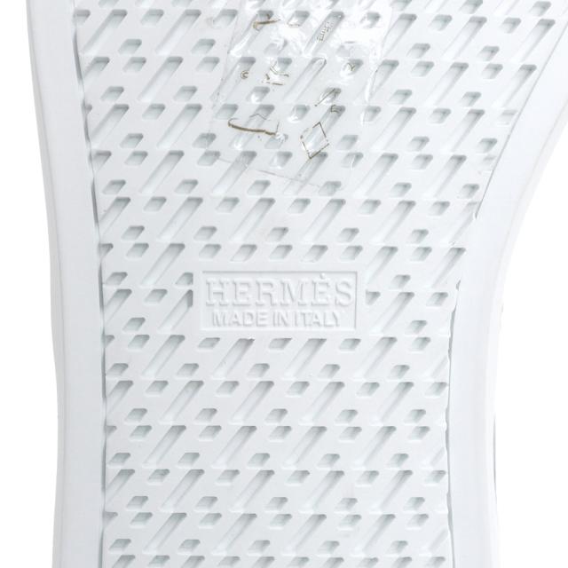 （未使用　展示品）エルメス HERMES イノサン スニーカー 靴 #38.5 25cm コットンキャンバス ナッパレザー ブラック マルチカラー 黒_7