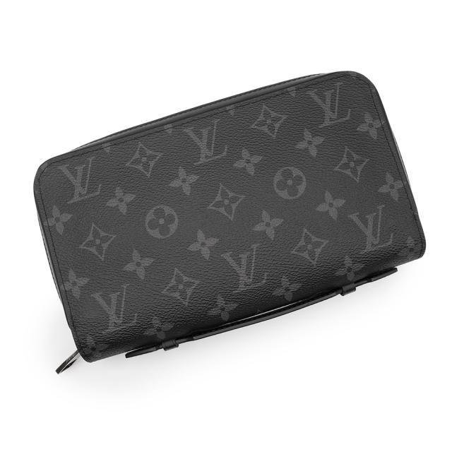 （未使用保管品）ルイ ヴィトン LOUIS VUITTON ジッピー XL トラベルケース ラウンドファスナー 長財布 モノグラムエクリプス ブラック 黒 シルバー金具 M61698