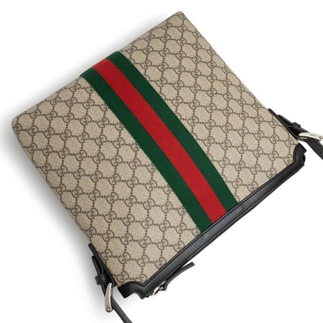 未使用 展示品）グッチ GUCCI ウェブ メッセンジャー ショルダーバッグ