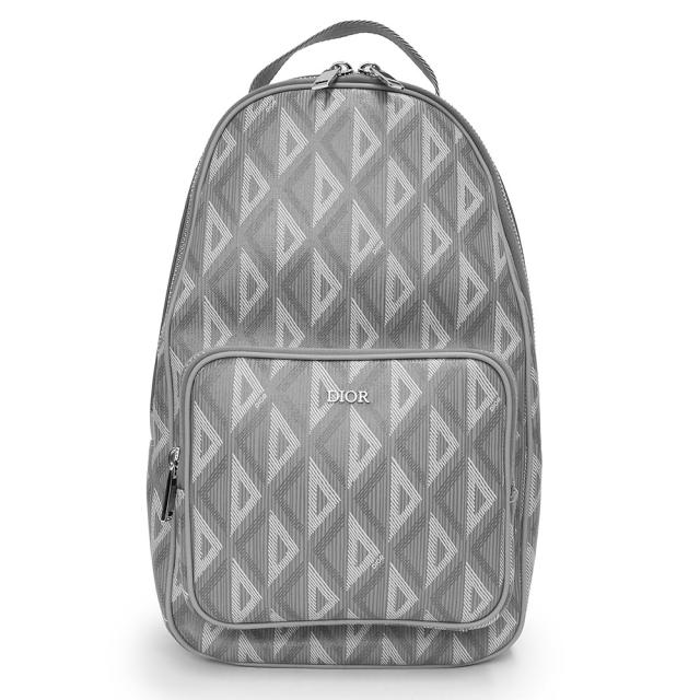 （未使用　展示品）ディオール Dior RIDER ミニ CD ダイヤモンド ショルダー ボディバッグ 斜め掛け PVC レザー グレー シルバー金具 1ESBO0380DP